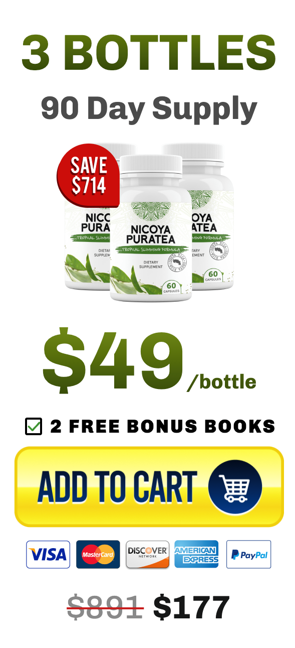 Nicoya PuraTea Buy 3 Bottles